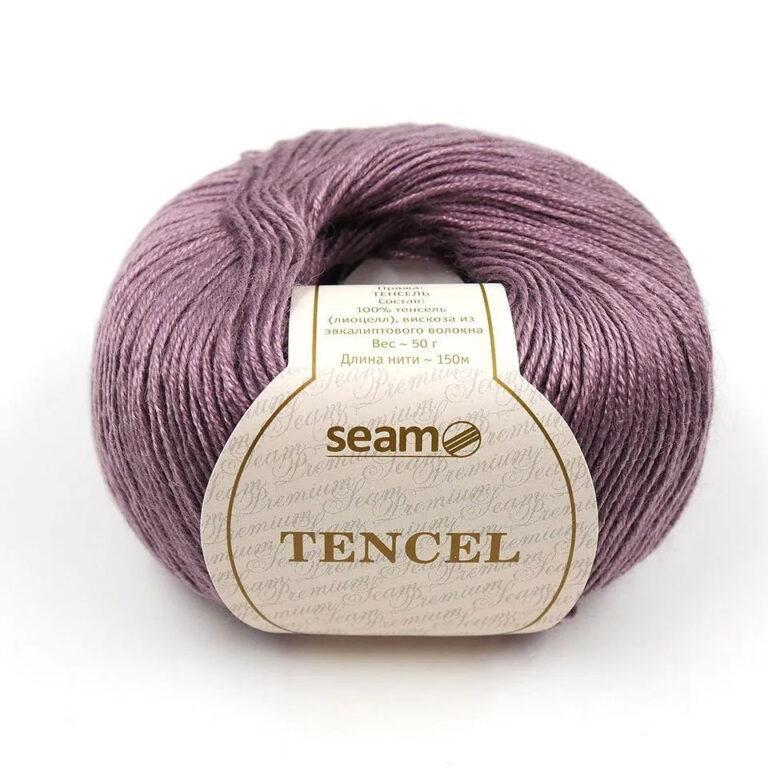 Пряжа для вязания SEAM «TENCEL» (№22) Ежевика