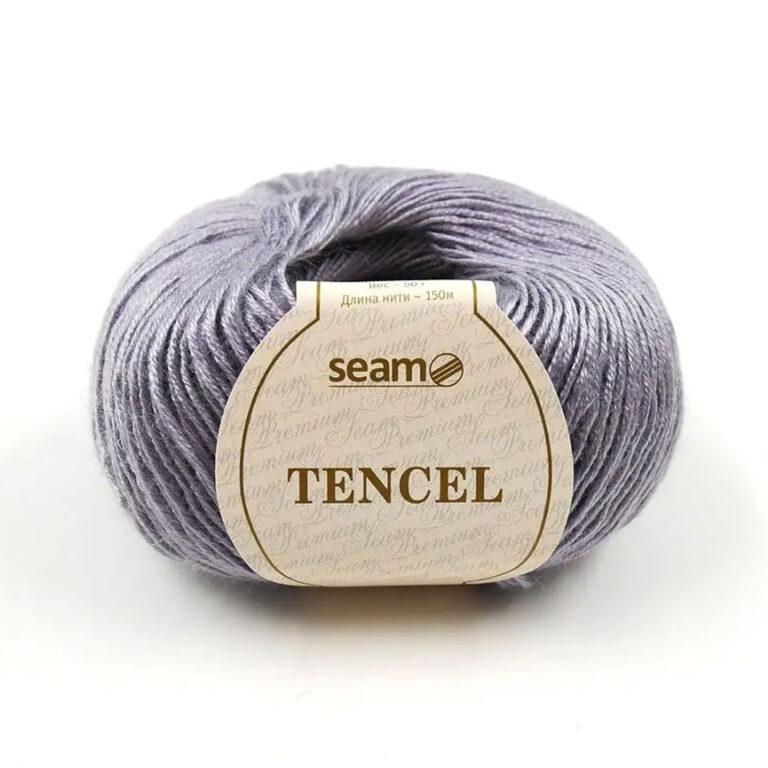 Пряжа для вязания SEAM «TENCEL» (№23) Голубой