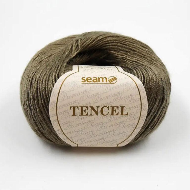 Пряжа для вязания SEAM «TENCEL» (№26) Светло-коричневый
