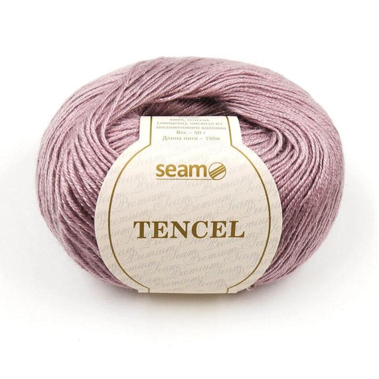 Пряжа для вязания SEAM «TENCEL» (№35) Припыленный сиреневый