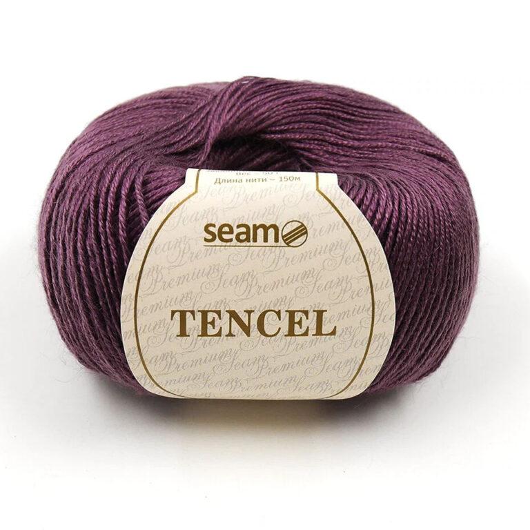 Пряжа для вязания SEAM «TENCEL» (№37) Ежевика