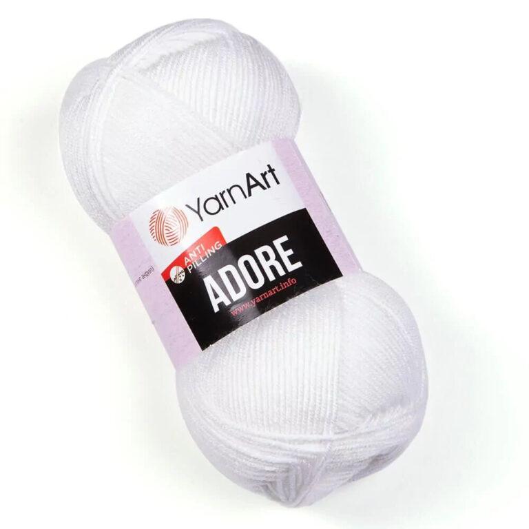 Пряжа для вязания YARNART “ADORE” (№330) Белый