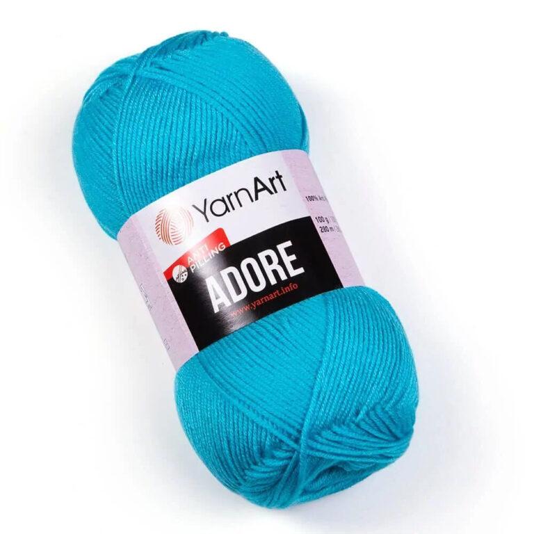 Пряжа для вязания YARNART “ADORE” (№343) Светло-синий