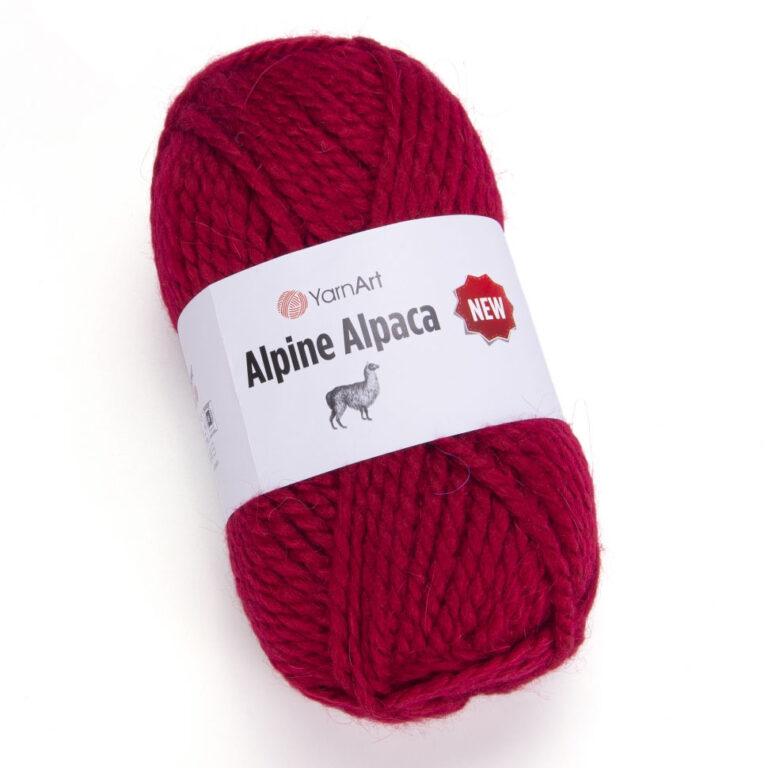 Пряжа для вязания YARNART “ALPINE ALPACA NEW” (№1434) Темно-красный