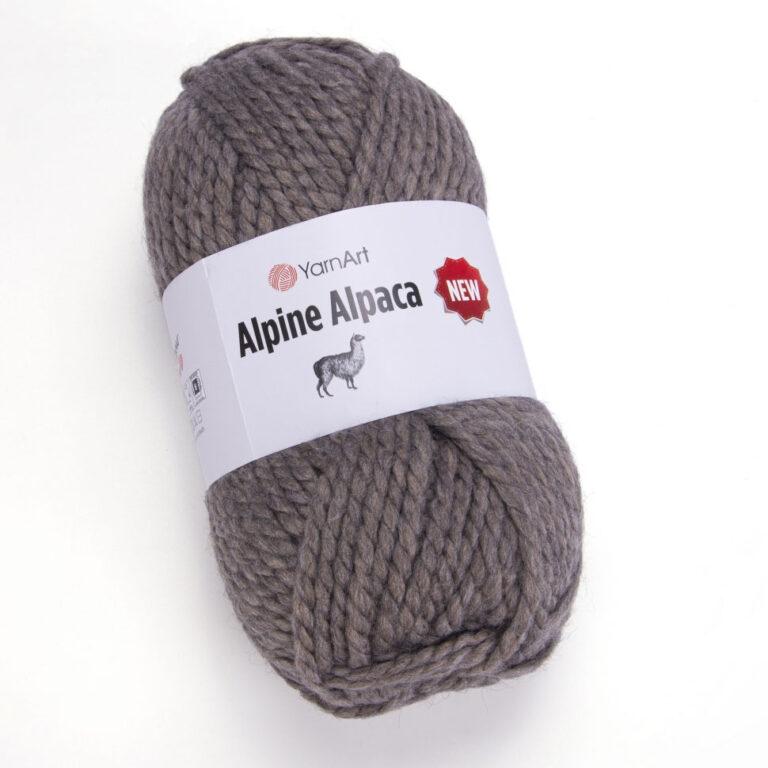 Пряжа для вязания YARNART “ALPINE ALPACA NEW” (№1438) Серо-коричневый
