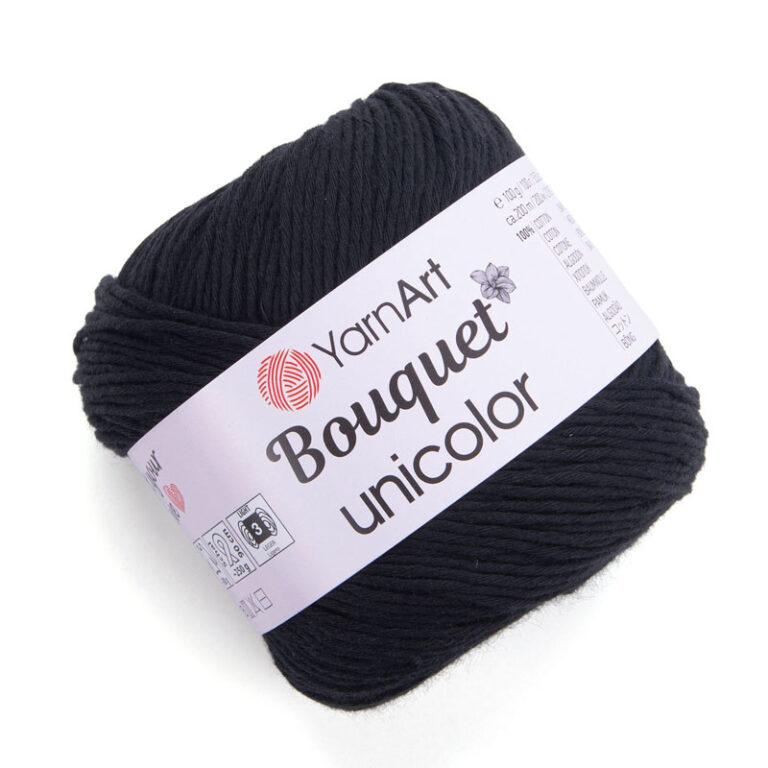 Пряжа для вязания YARNART “BOUQUET UNICOLOR” (№3202) Черный