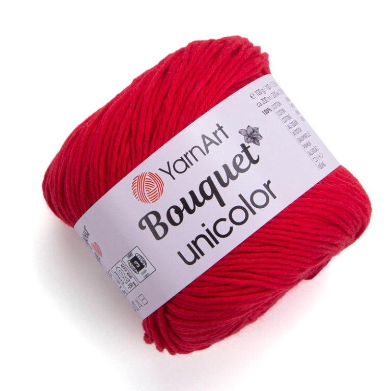 Пряжа для вязания YARNART “BOUQUET UNICOLOR” (№3217) Красный