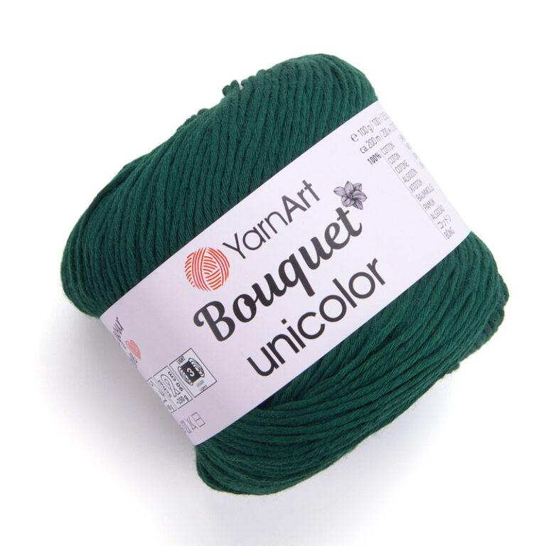 Пряжа для вязания YARNART “BOUQUET UNICOLOR” (№3221) Темно-зеленый