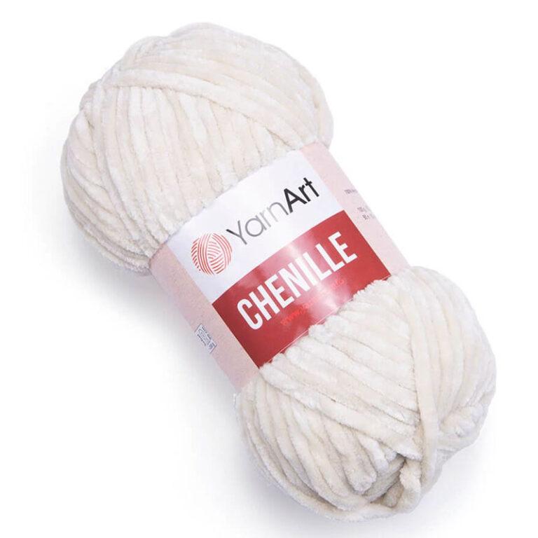 Пряжа для вязания YARNART “CHENILLE” (№545) Слоновая кость