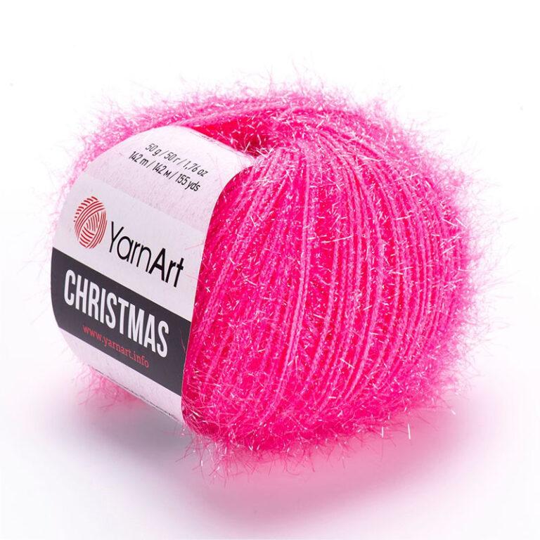Пряжа для вязания YARNART “CHRISTMAS” (№09) Ярко-розовый