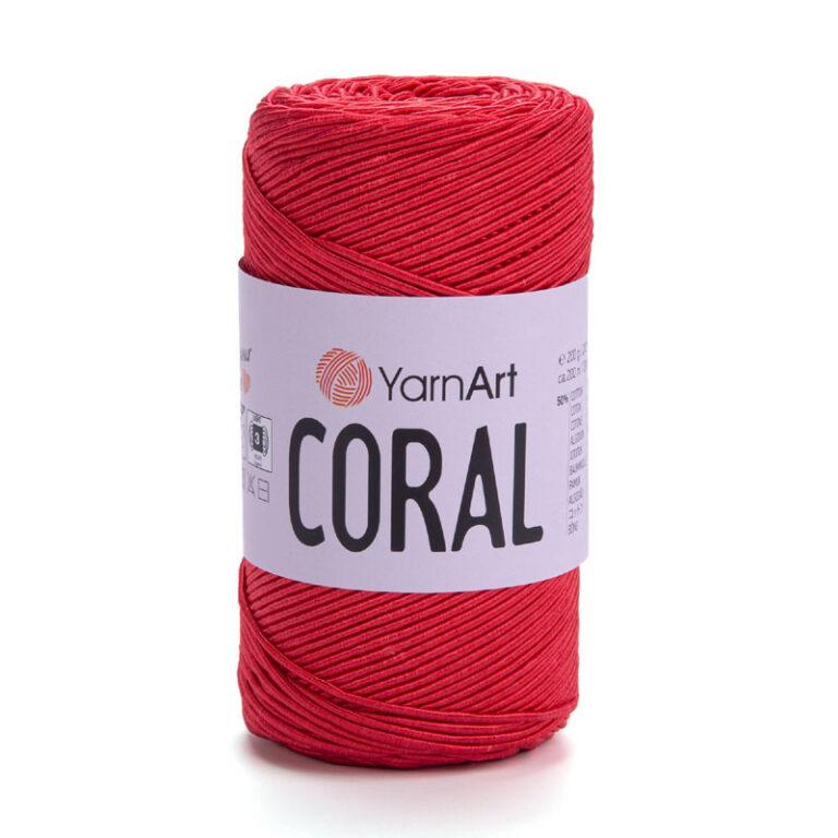 Пряжа для вязания YARNART “CORAL” (№1907) Красный