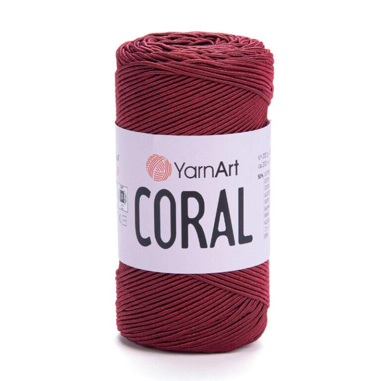 Пряжа для вязания YARNART “CORAL” (№1909) Бордо