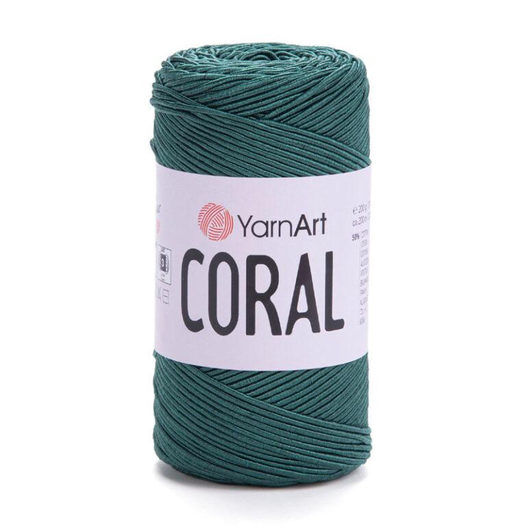 Пряжа для вязания YARNART “CORAL” (№1913) Зеленый