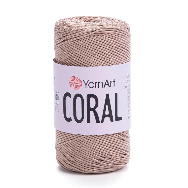 Пряжа для вязания YARNART “CORAL” (№1914) Светлый беж