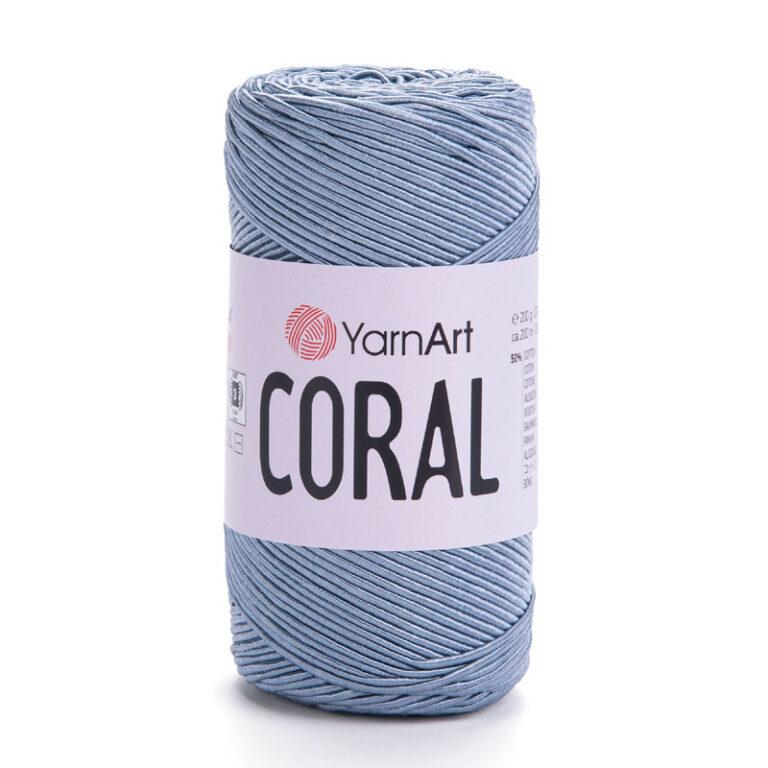 Пряжа для вязания YARNART “CORAL” (№1916) Светло-голубой