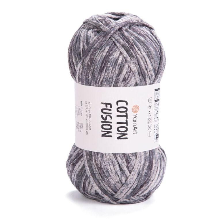 Пряжа для вязания YARNART “COTTON FUSION” (№3640) Лондонский дым