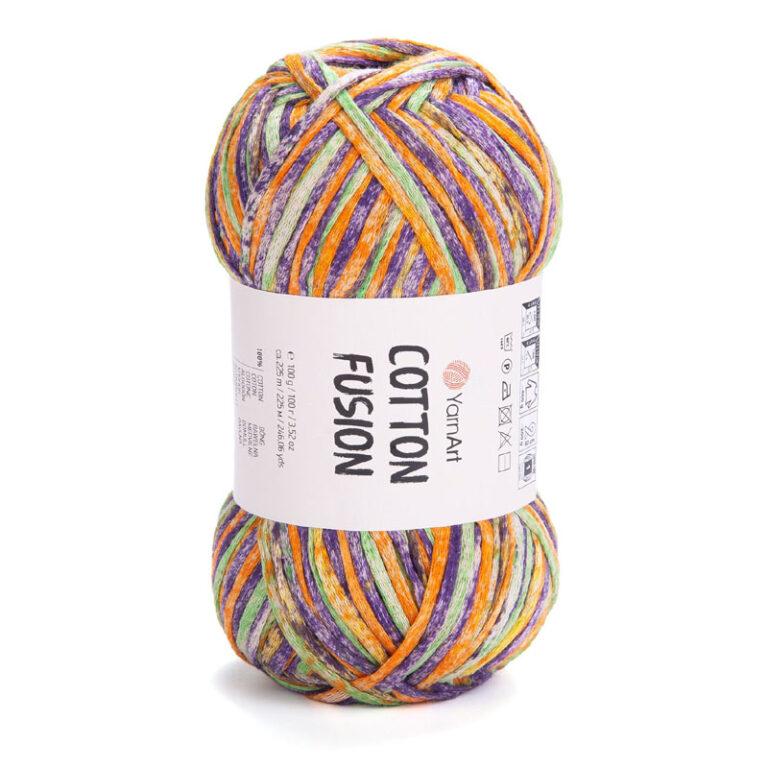 Пряжа для вязания YARNART “COTTON FUSION” (№3649) Букет фиалок