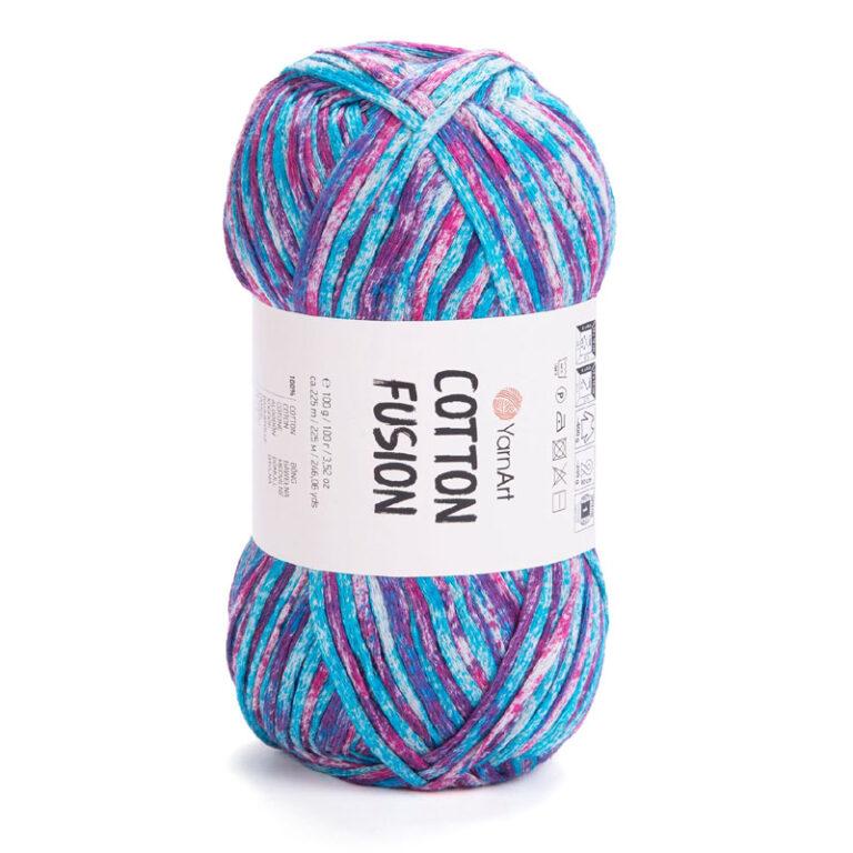 Пряжа для вязания YARNART “COTTON FUSION” (№3652) Черничный мусс