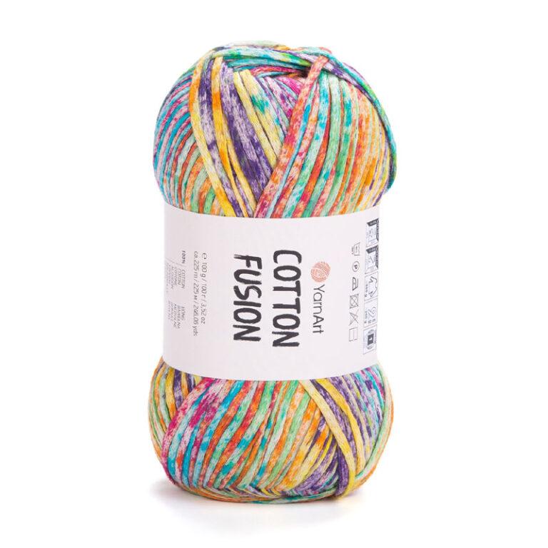 Пряжа для вязания YARNART “COTTON FUSION” (№3653) Конфетти