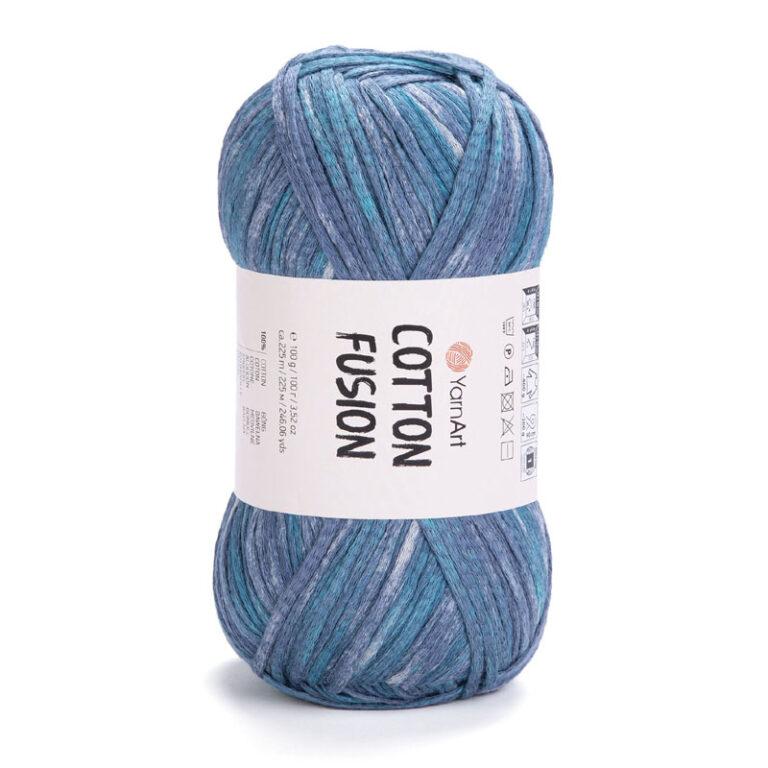 Пряжа для вязания YARNART “COTTON FUSION” (№3657) Морской прилив