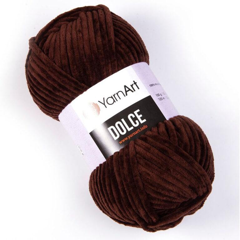 Пряжа для вязания YARNART «DOLCE» (№775) Темный шоколад
