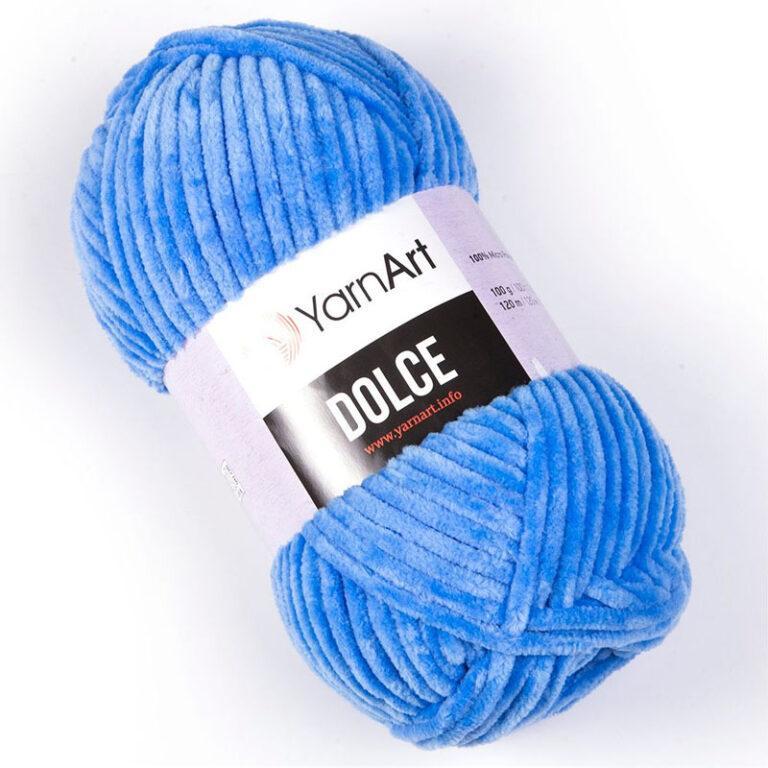 Пряжа для вязания YARNART «DOLCE» (№777) Ярко-голубой
