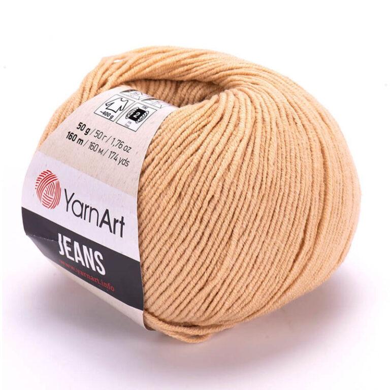 Пряжа для вязания YARNART «JEANS» (№07) Песочный