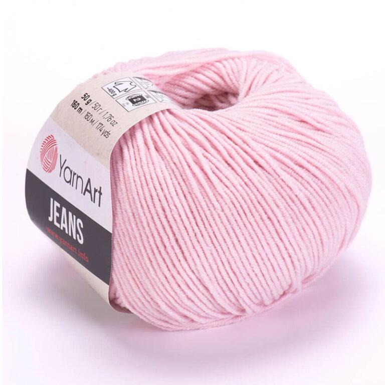 Пряжа для вязания YARNART «JEANS» (№18) Бледно-розовый