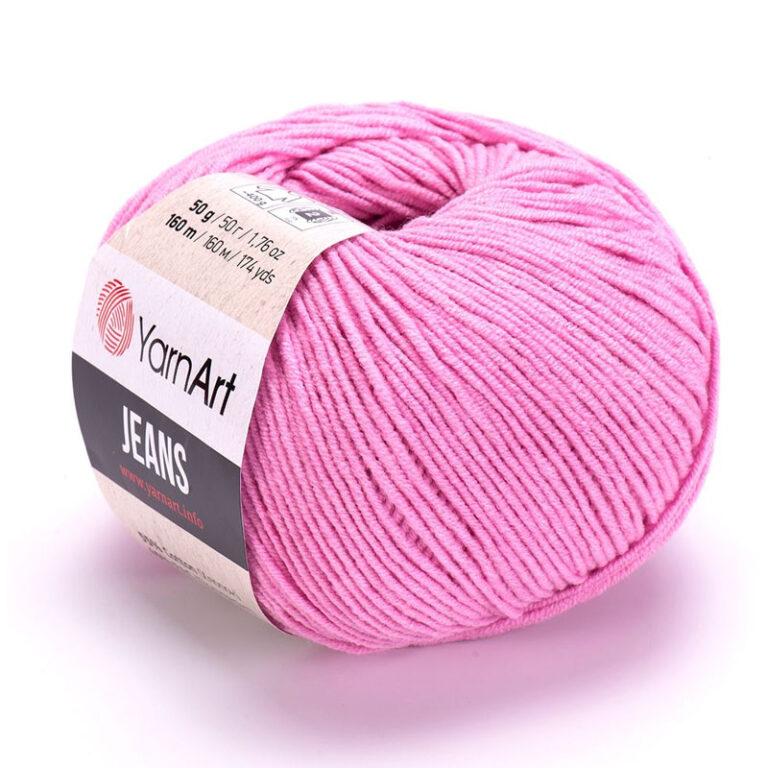 Пряжа для вязания YARNART «JEANS» (№20) Розовый