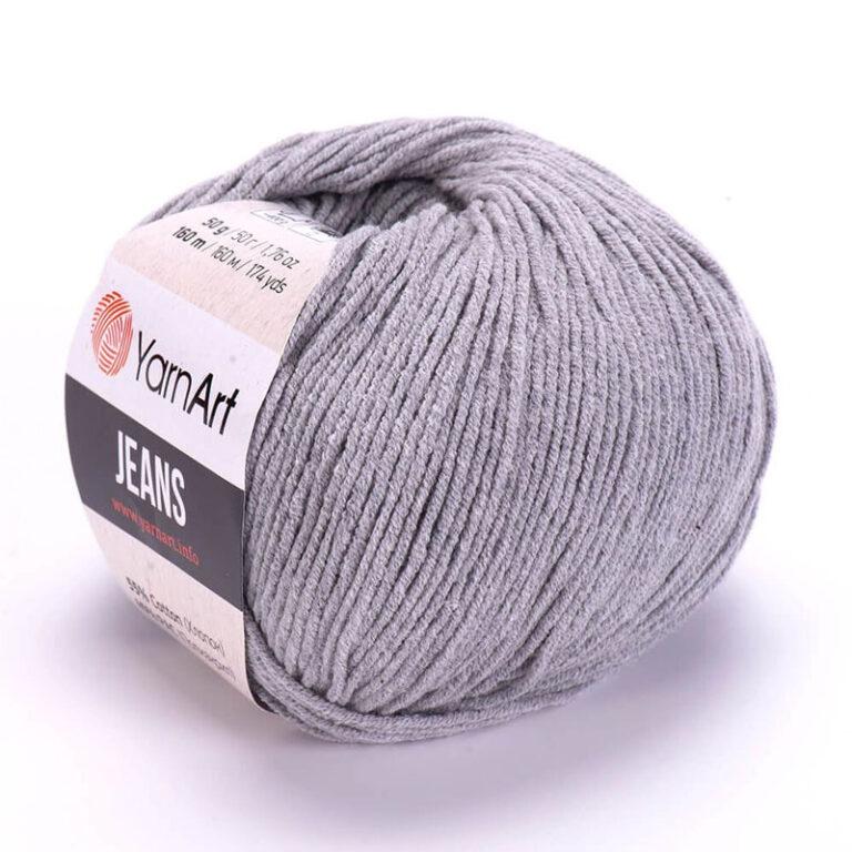 Пряжа для вязания YARNART «JEANS» (№46) Серый