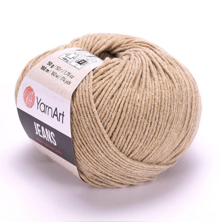 Пряжа для вязания YARNART «JEANS» (№48) Молочно-бежевый