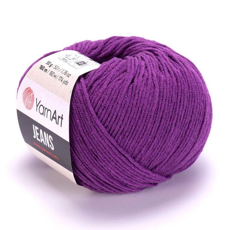 Пряжа для вязания YARNART «JEANS» (№50) Фиолетовый