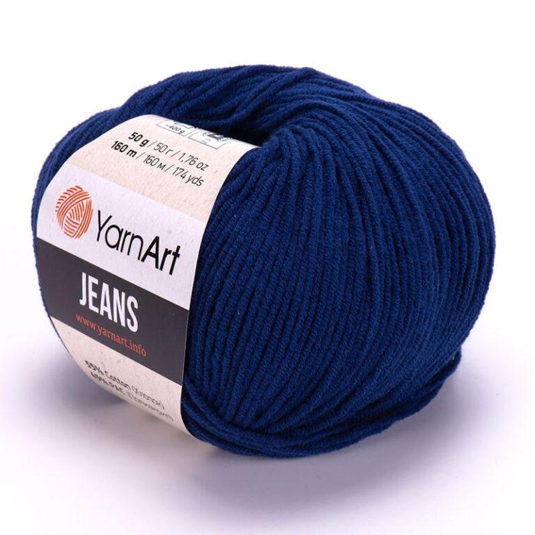 Пряжа для вязания YARNART «JEANS» (№54) Темно-синий