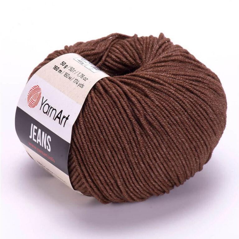 Пряжа для вязания YARNART «JEANS» (№70) Шоколад