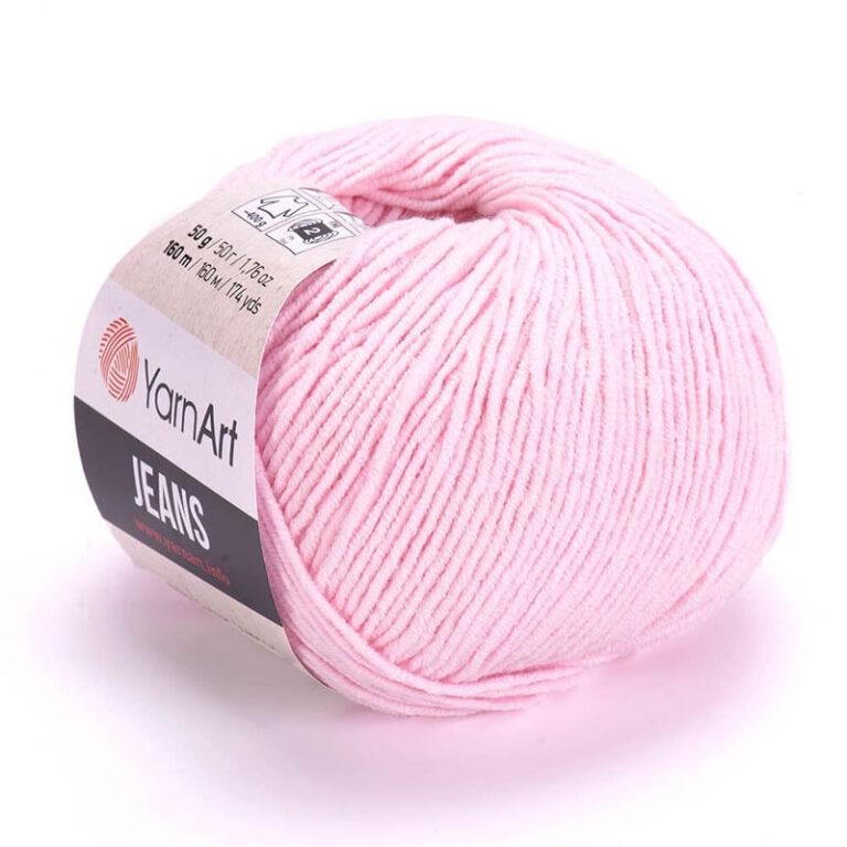 Пряжа для вязания YARNART «JEANS» (№74) Нежно-розовый