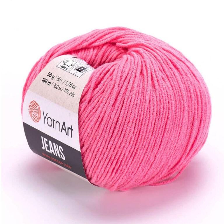 Пряжа для вязания YARNART «JEANS» (№78) Розовая пудра