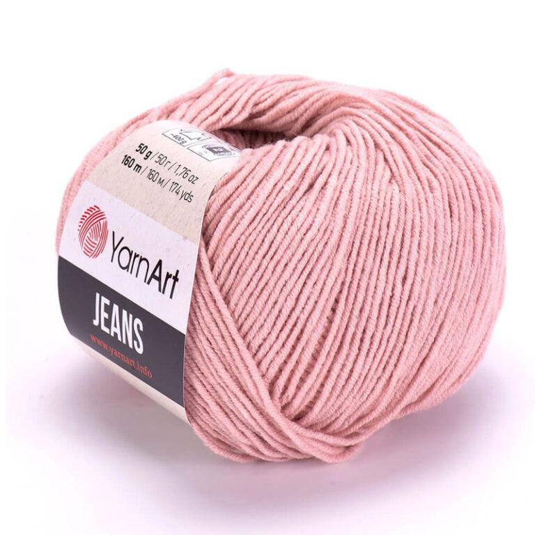 Пряжа для вязания YARNART «JEANS» (№83) Пудра