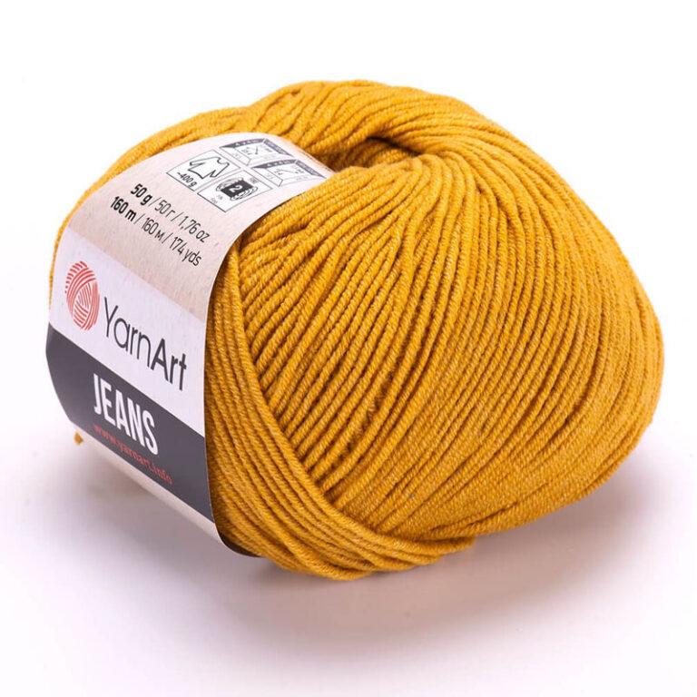 Пряжа для вязания YARNART «JEANS» (№84) Горчица