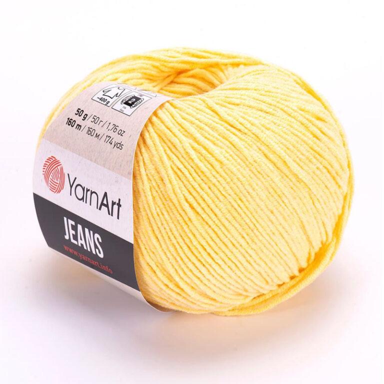 Пряжа для вязания YARNART «JEANS» (№88) Цыпленок