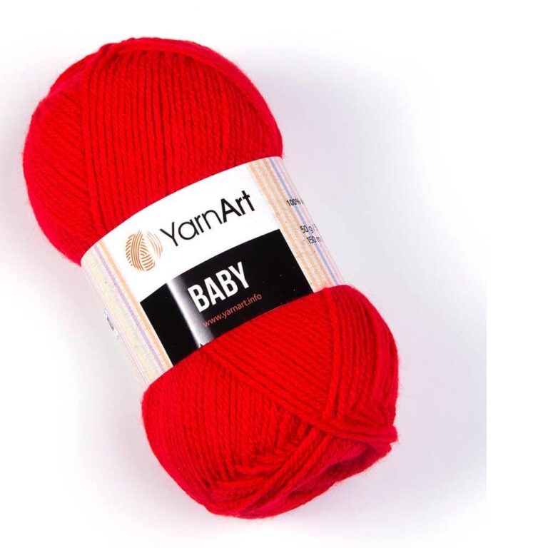 Пряжа для вязания YARNART «BABY» (№156) Алый