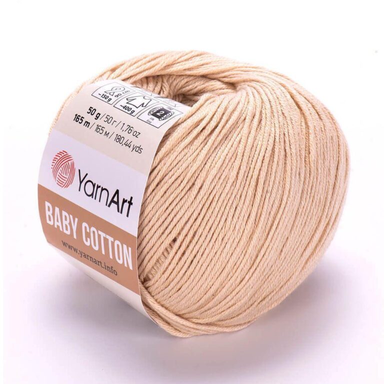 Пряжа для вязания YARNART «BABY COTTON» (№404) Персиково-бежевый