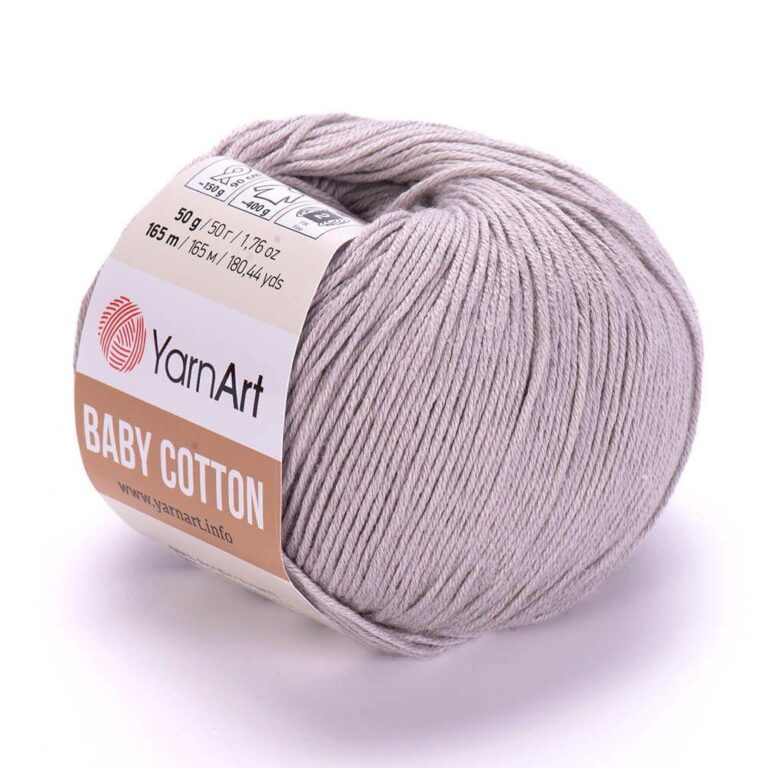 Пряжа для вязания YARNART «BABY COTTON» (№406) Сиренево-бежевый