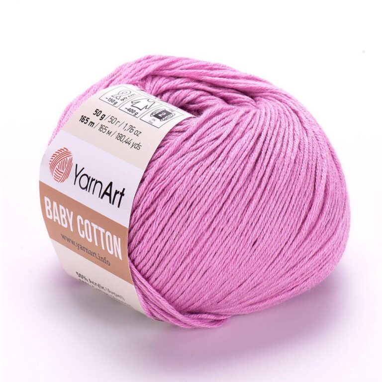 Пряжа для вязания YARNART «BABY COTTON» (№415) Розовый
