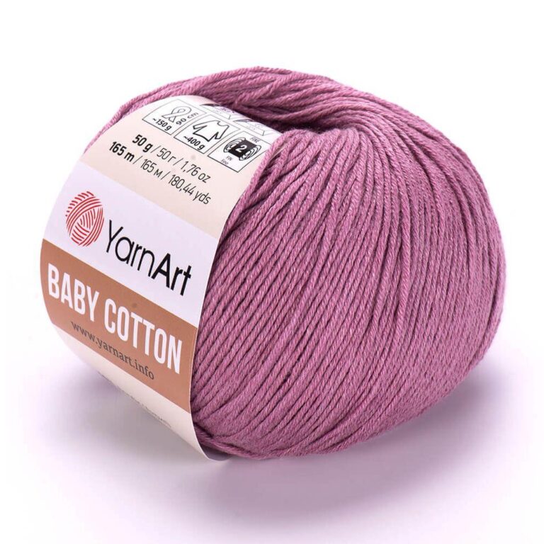 Пряжа для вязания YARNART «BABY COTTON» (№419) Пыльная роза