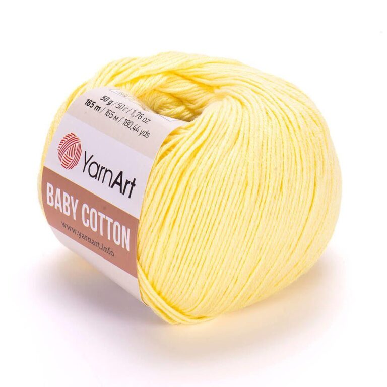 Пряжа для вязания YARNART «BABY COTTON» (№431) Желтый