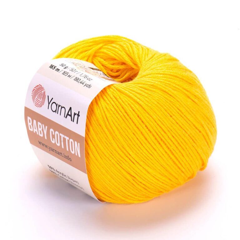 Пряжа для вязания YARNART «BABY COTTON» (№432) Желток