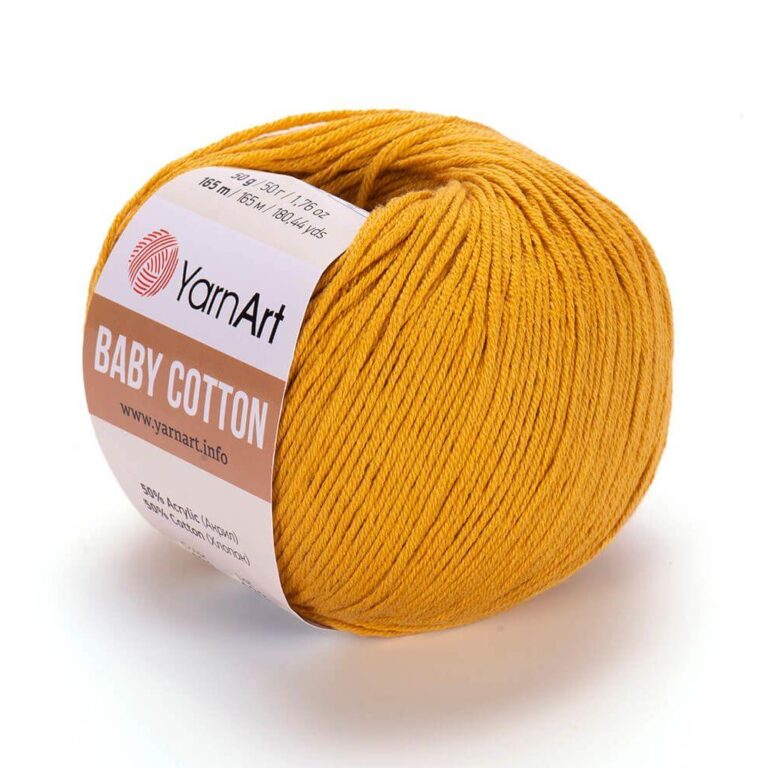 Пряжа для вязания YARNART «BABY COTTON» (№433) Горчица