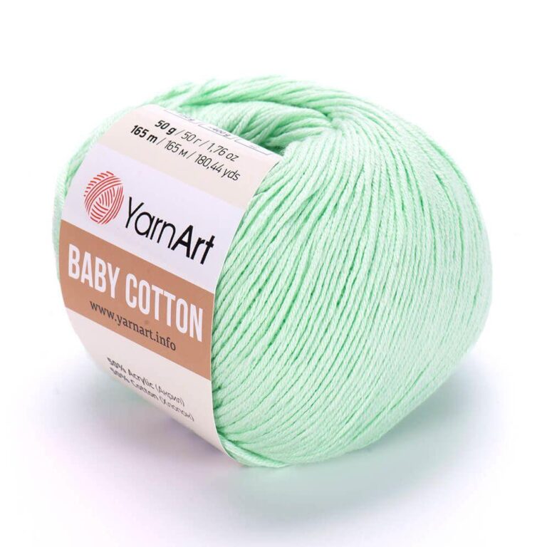 Пряжа для вязания YARNART «BABY COTTON» (№435) Нежный салат