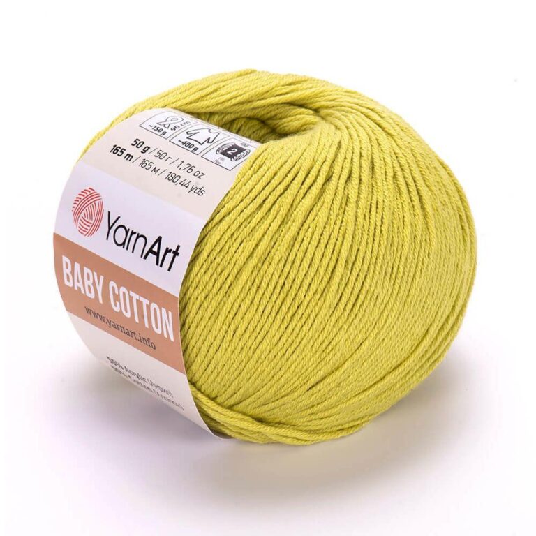 Пряжа для вязания YARNART «BABY COTTON» (№436) Лайм