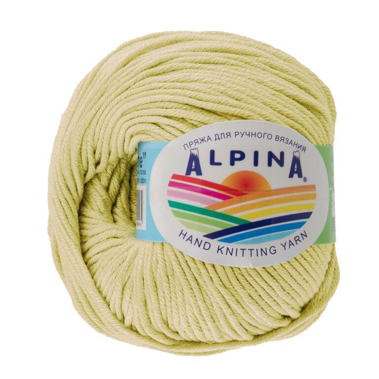 Пряжа для вязания ALPINA «RENE» (№006) Светло-желтый